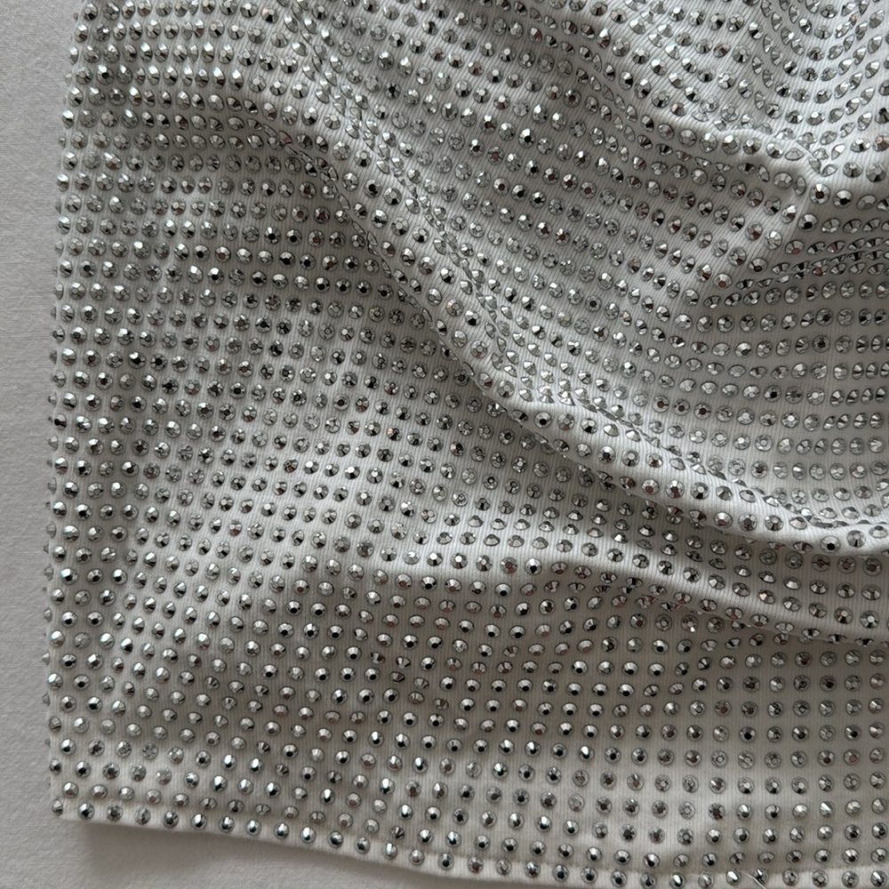 Silver Rhinestone Halter Top - Picture 4 of 5